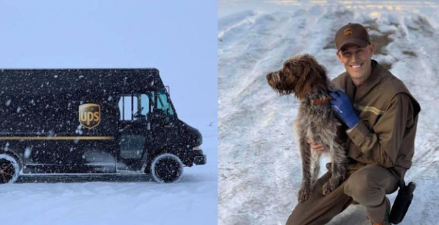 Heroic UPS Driver Rescues Dog from Frozen Pond and Wins Compassionate Action Award!