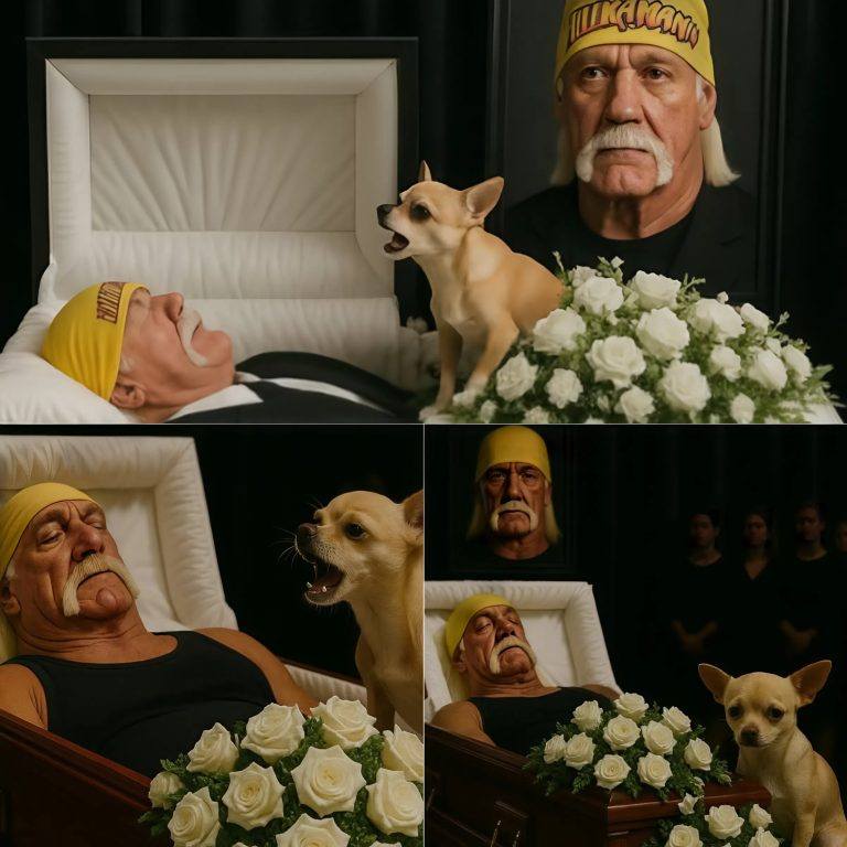 Heartbreaking Farewell: WWE Icon Hulk Hogan Honored in a Touching Tribute, with His Loyal Chihuahua Duke by His Side