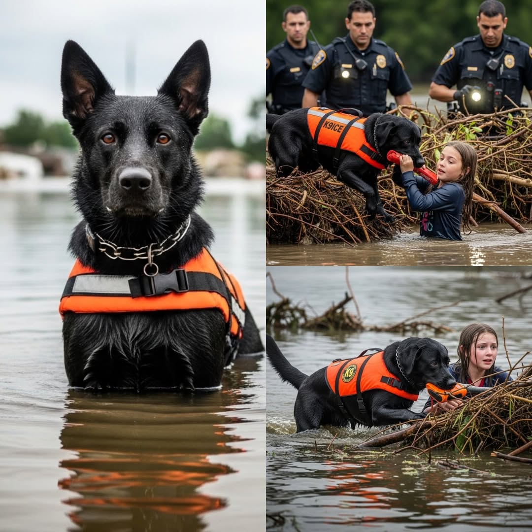 Heart-Stopping Rescue: K9 and Local Heroes Save Girl Swept Away by Floodwaters for Over 20 Miles in Texas – A Miracle Caught on Camera